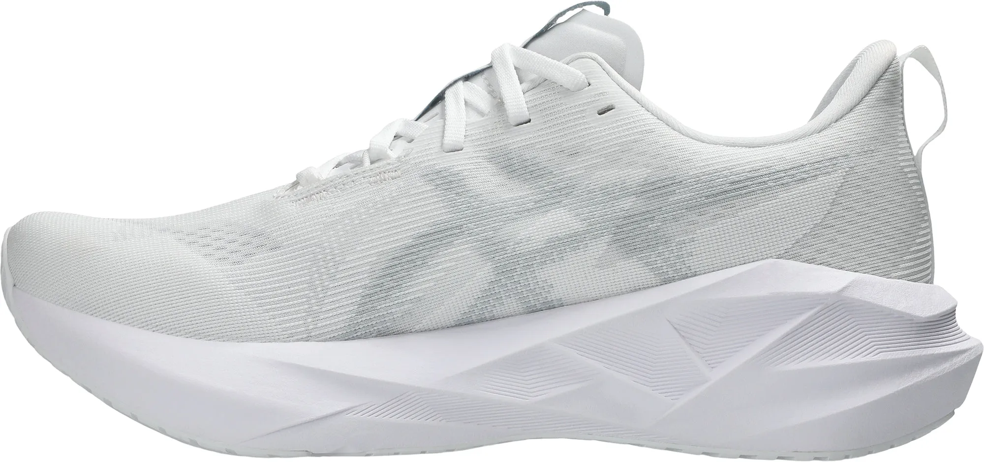 Breathable Perforated Panels Trail Usage Asics NovaBlast 5 Mens Running Shoes - White