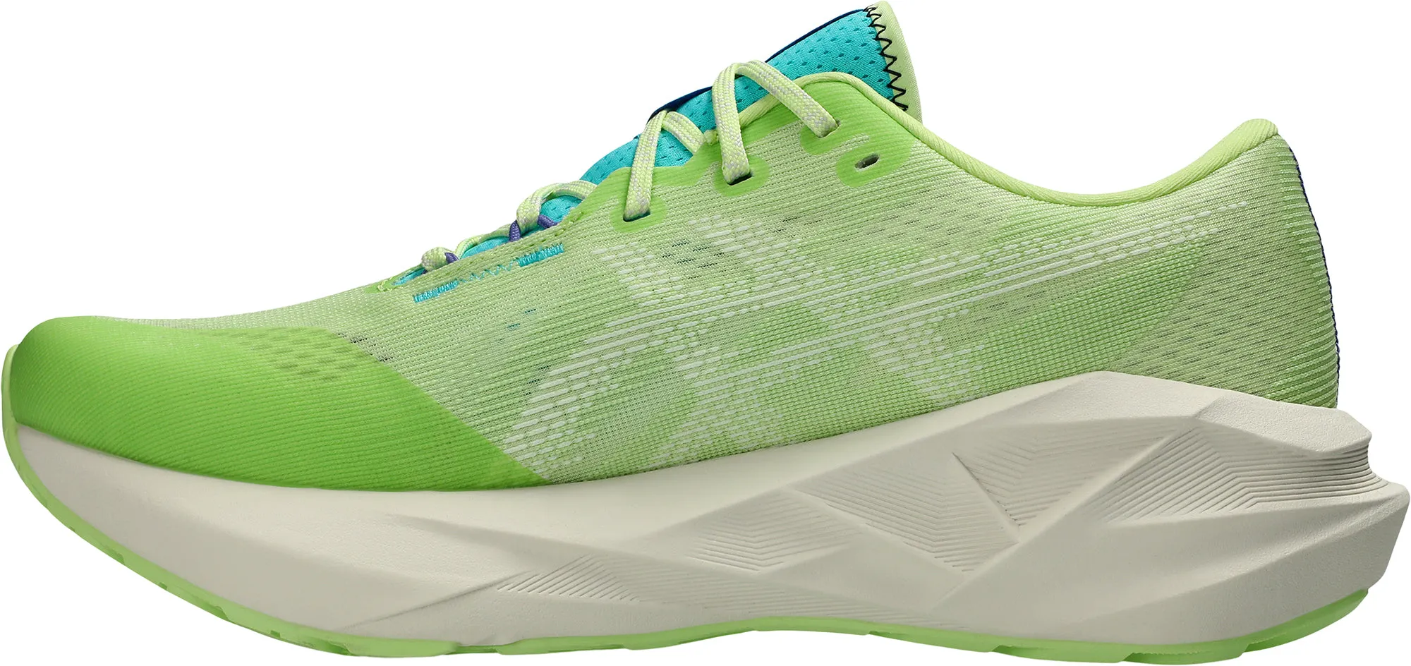 Asics NovaBlast 5 TR Mens Running Shoes - Green Reinforced Achilles Notch