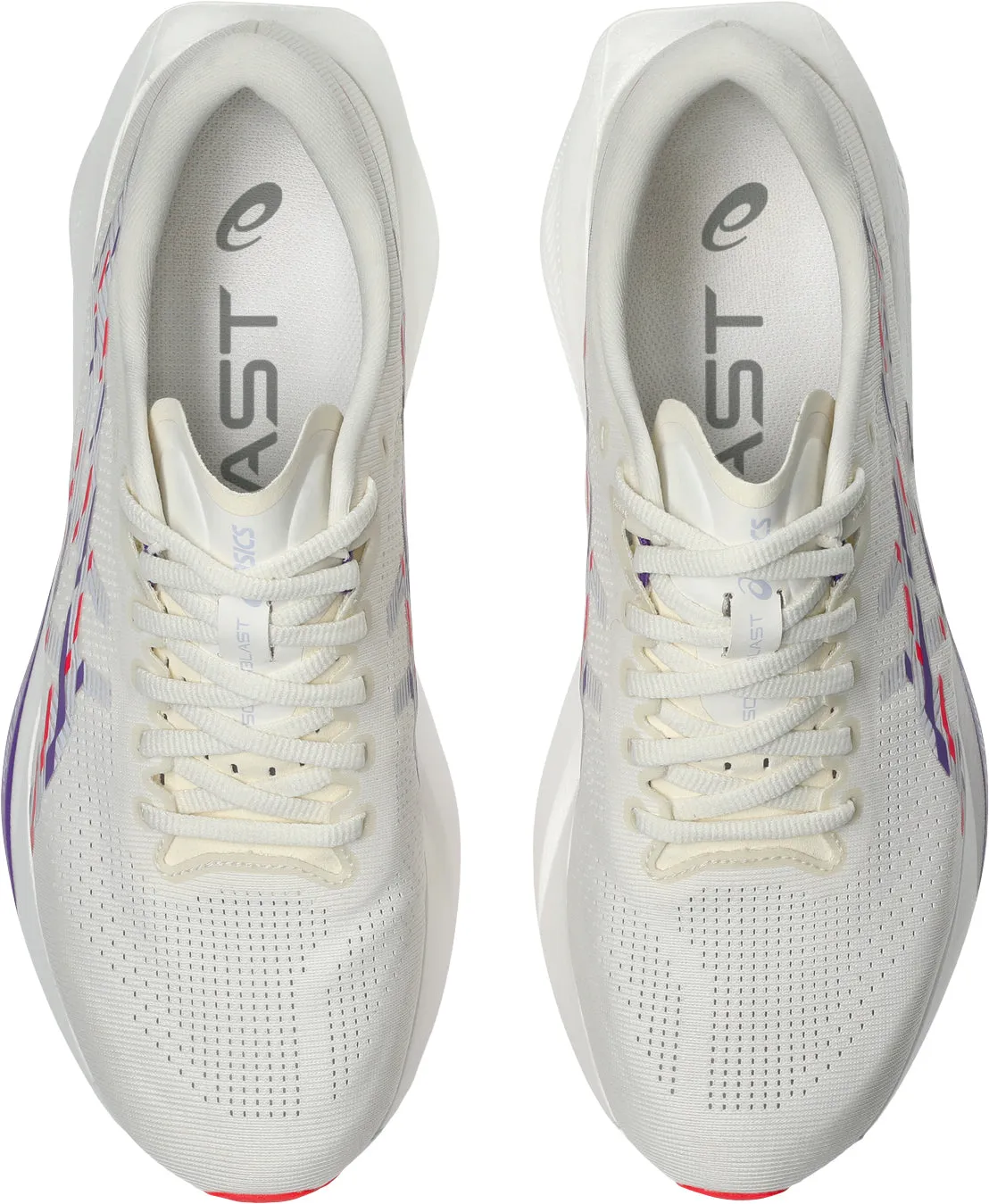 Asics SonicBlast Mens Running Shoes - White QuickDry Moisture Wicking Sockliner