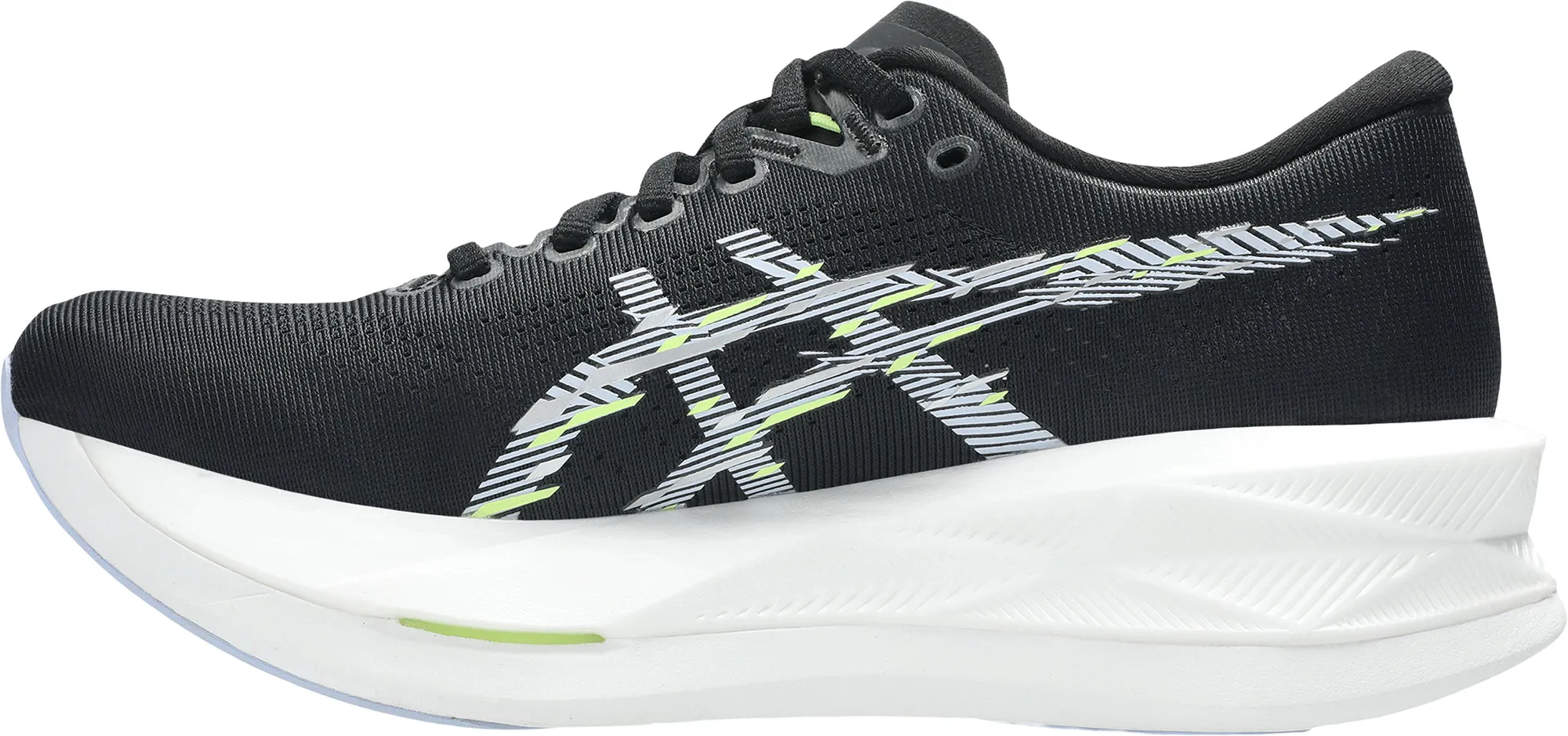 Smooth Transition Heel EasyToClean Asics SonicBlast Womens Running Shoes - Black