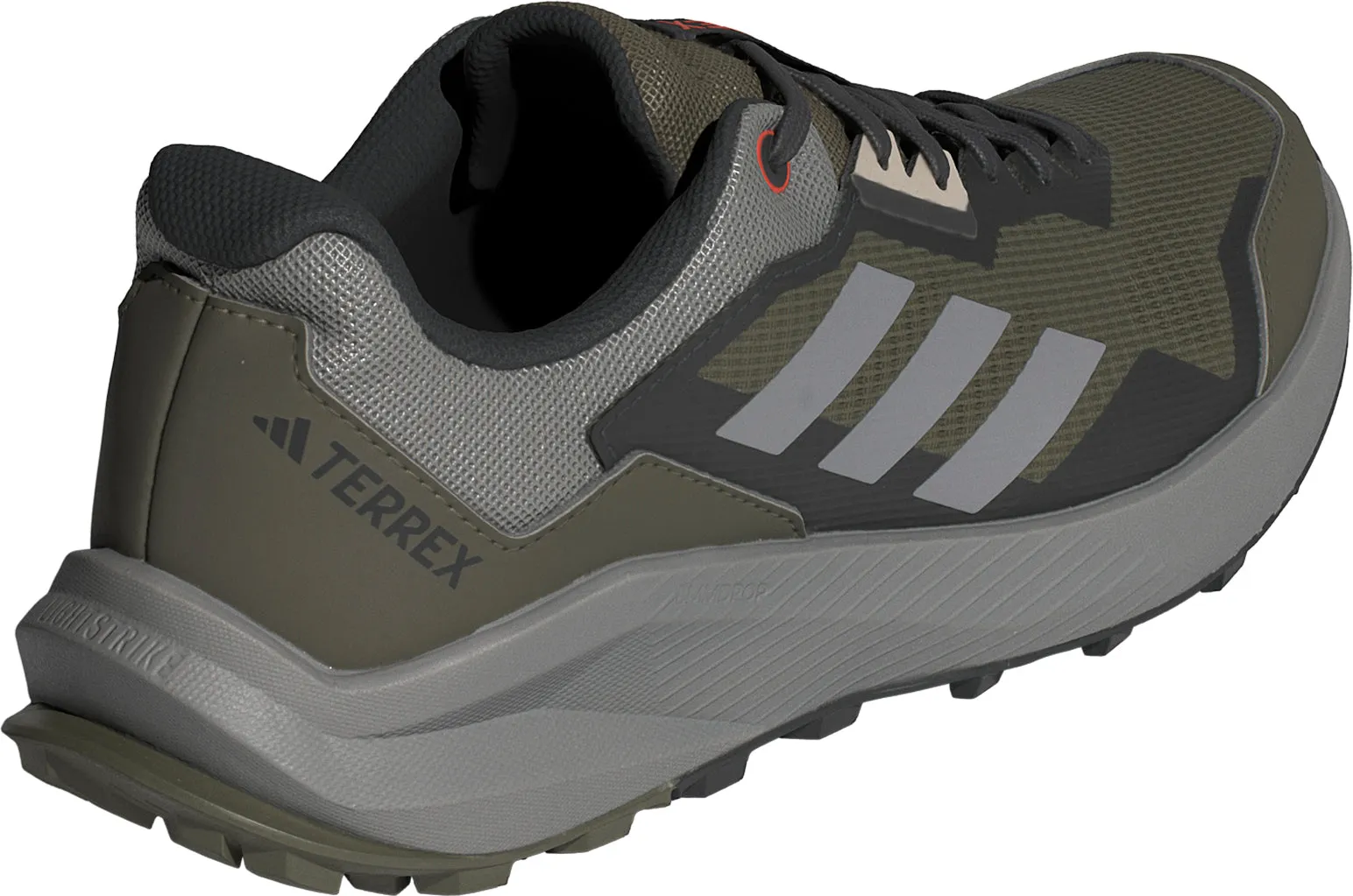 Biodegradable Components Breathable knit adidas Terrex Trail Rider Mens Trail Running Shoes - Green
