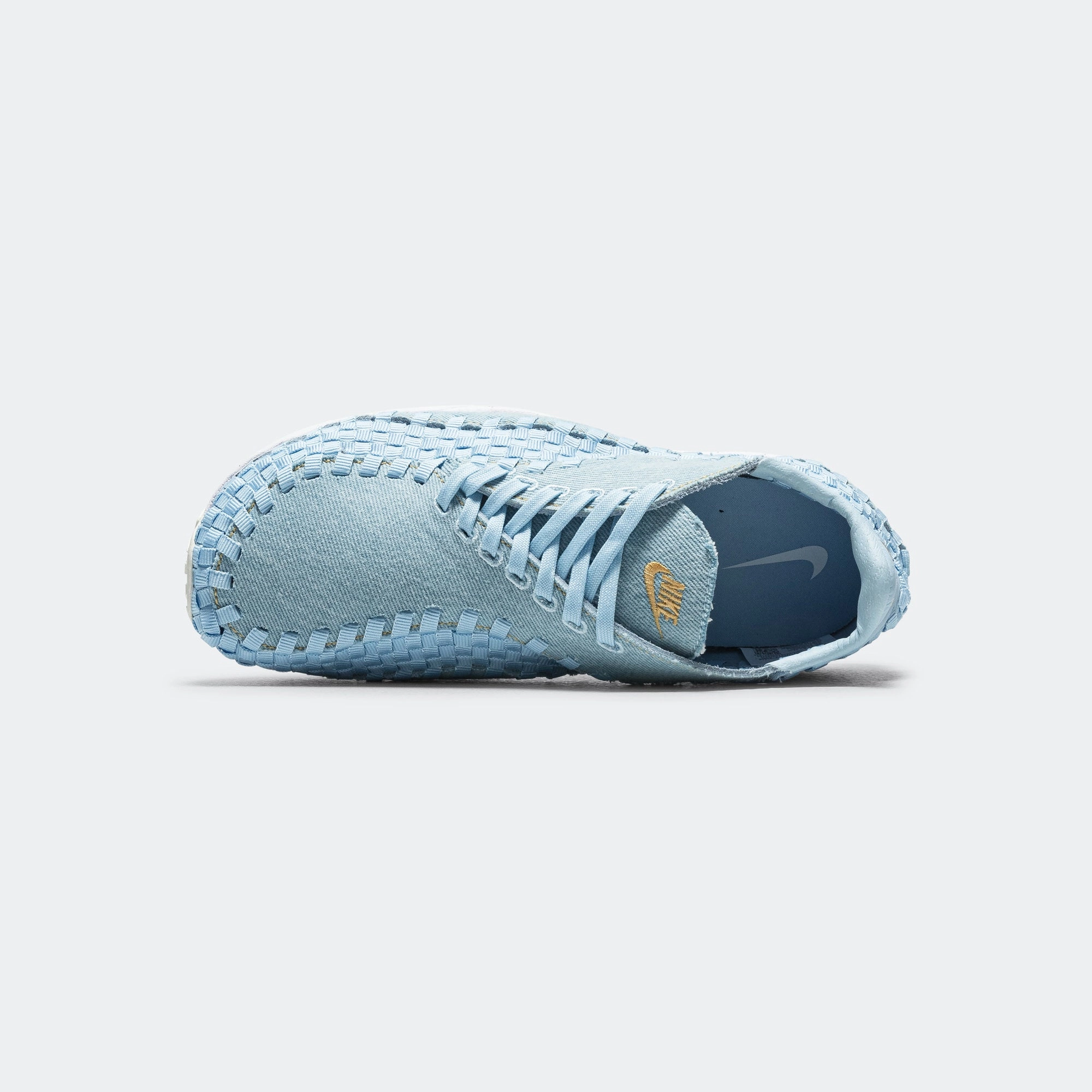 Recycled Outsole Material Womens Air Footscape - Denim/Wheat Gold-Ice Blue