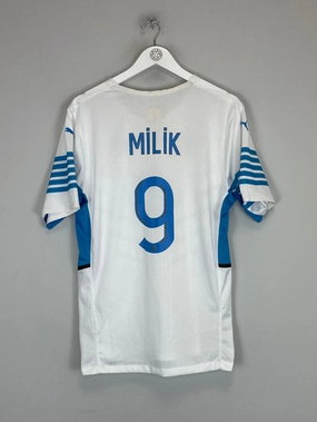Flexible Cuff Technology Smooth Flatlock Stitching 2021/22 MARSEILLE MILIK #9 *PLAYER ISSUE* HOME SHIRT (L) PUMA