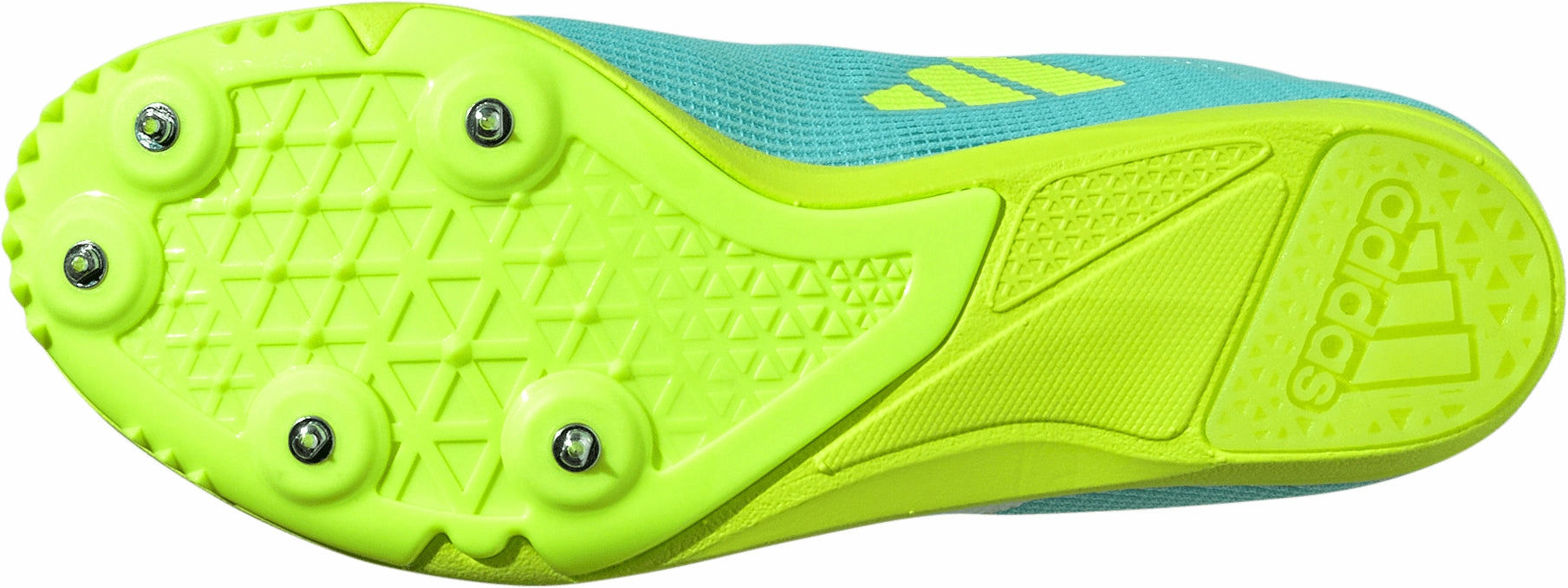 Heavy Duty Comfortable Feel adidas Allroundstar Junior Running Spikes - Green