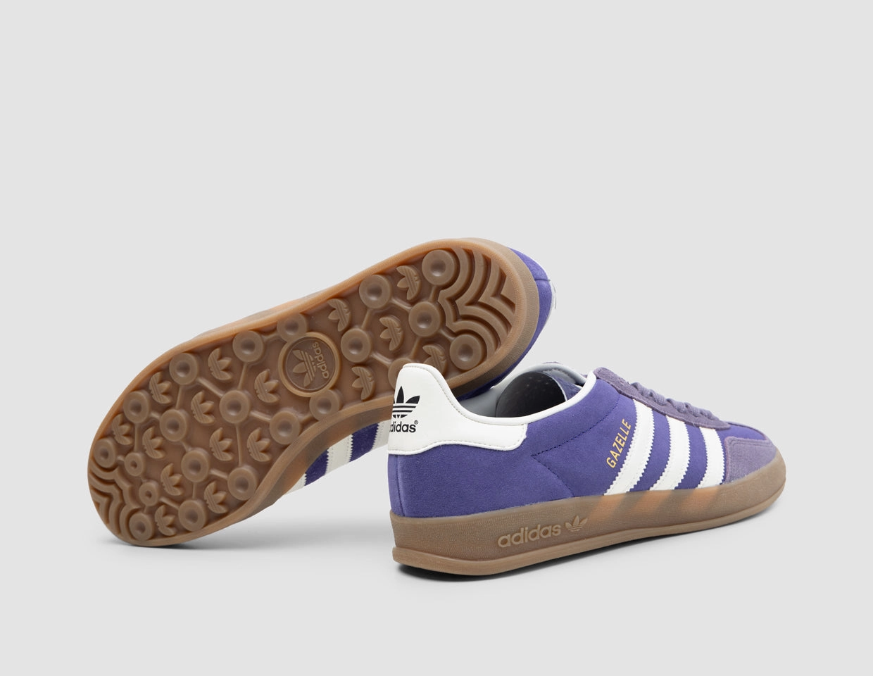 adidas Originals Gazelle Indoor Collegiate Purple / Ftwr White - Shadow Violet Microperforation Detail TPU sole