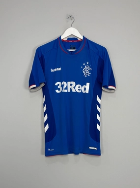 Street Edge Abrasion Free Design 2018/19 RANGERS HOME SHIRT (M) HUMMEL