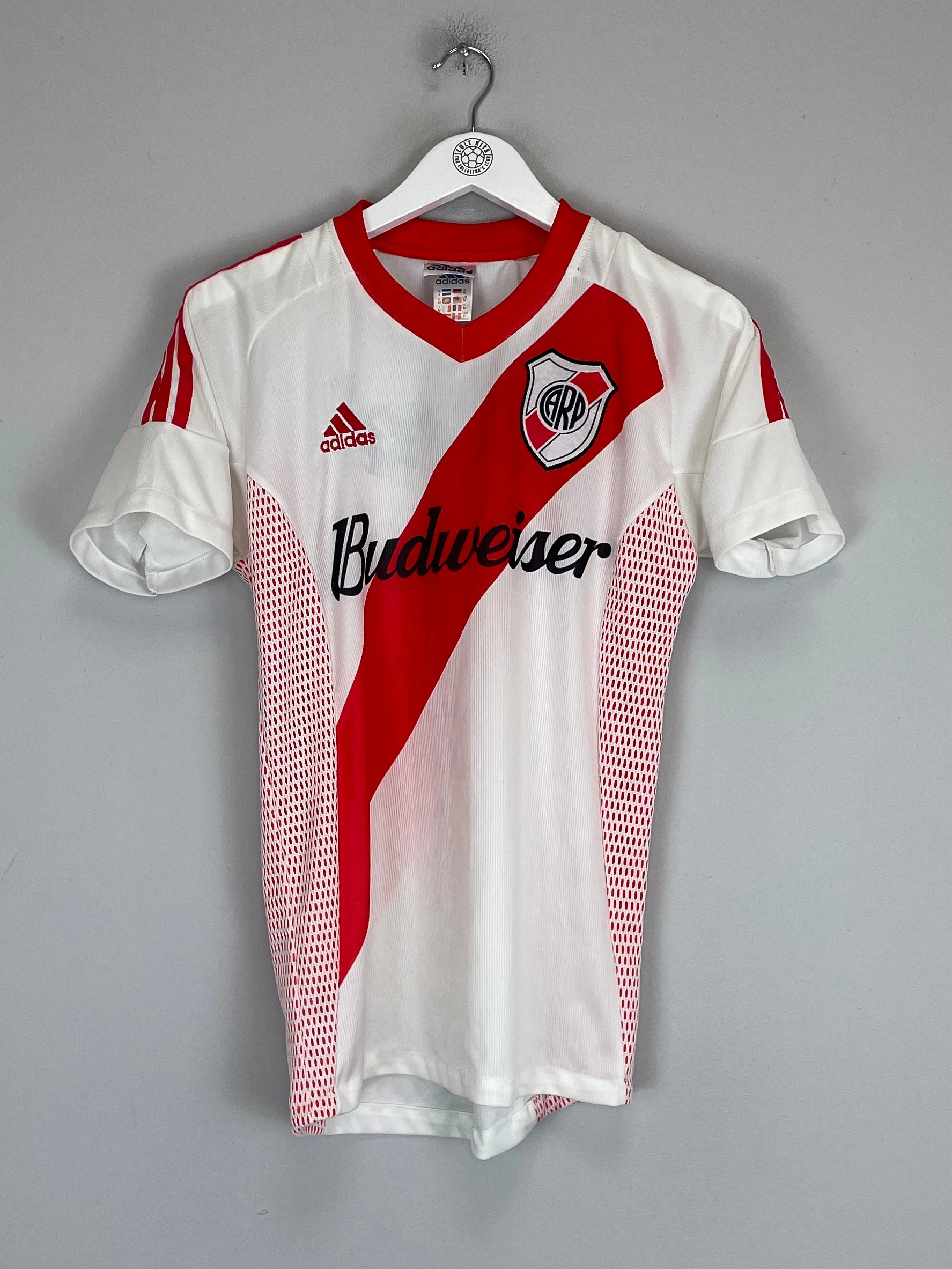 Vented Back Panel 2002/03 RIVER PLATE HOME SHIRT (M) ADIDAS