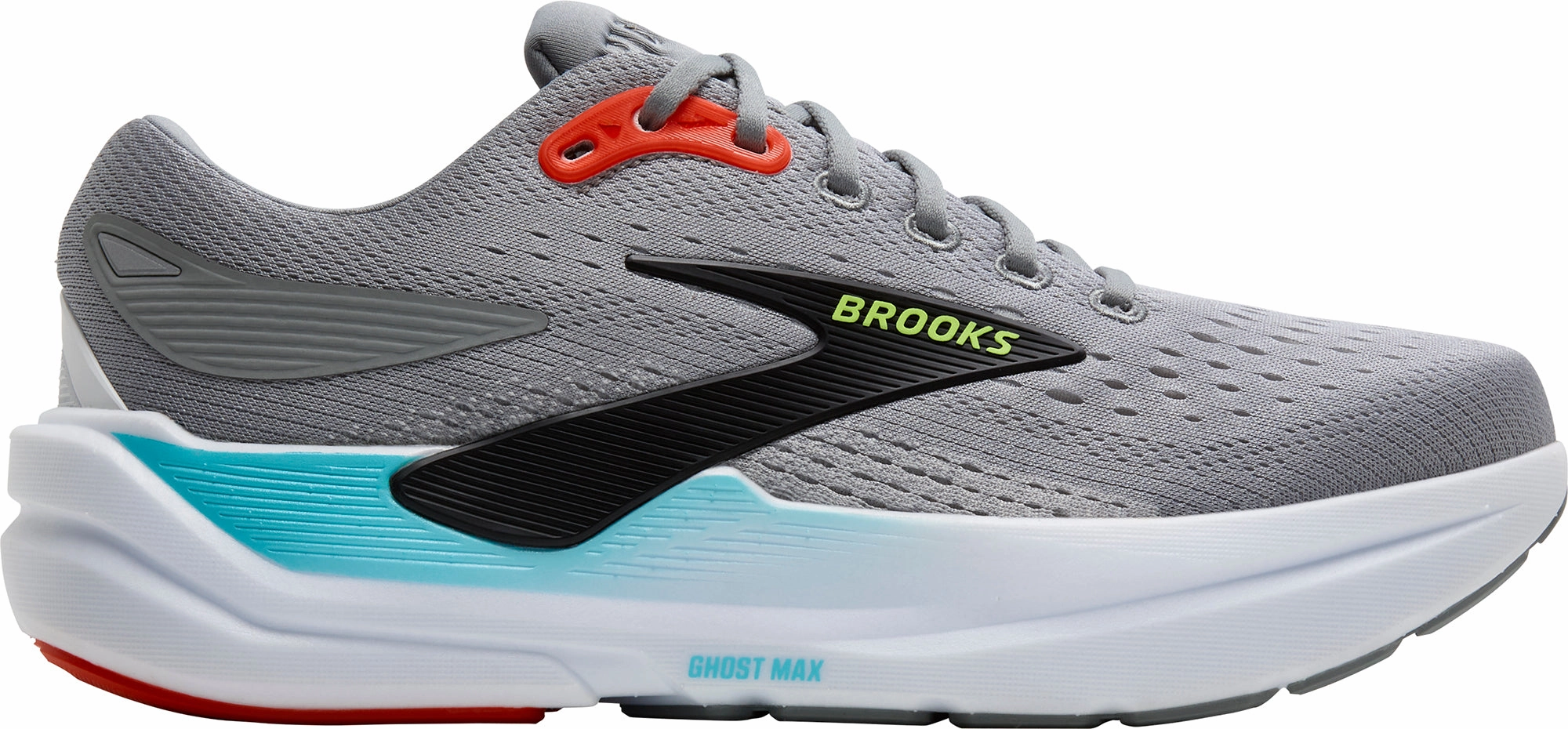 Brooks Ghost Max 3 Mens Running Shoes - Grey Practical Chill Vibe