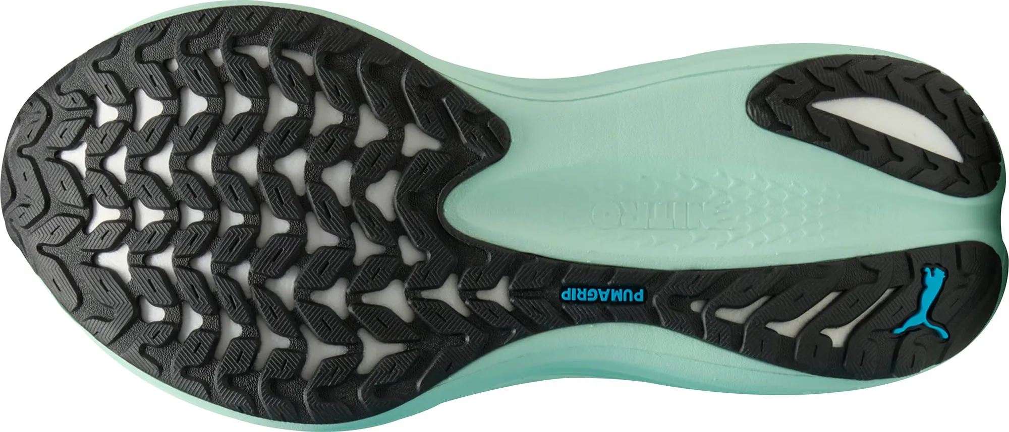 Puma MagMax Nitro Mens Running Shoes - Blue Heel Lockdown System Energy Return Tech