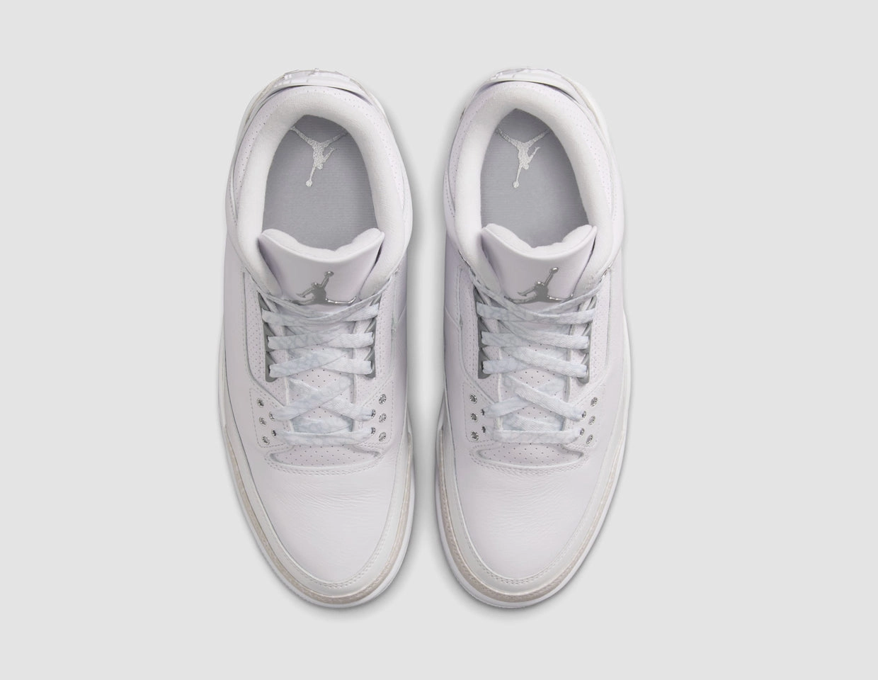 Comfortable Style Weekend Moves Jordan 3 Retro White / Metallic Silver - White