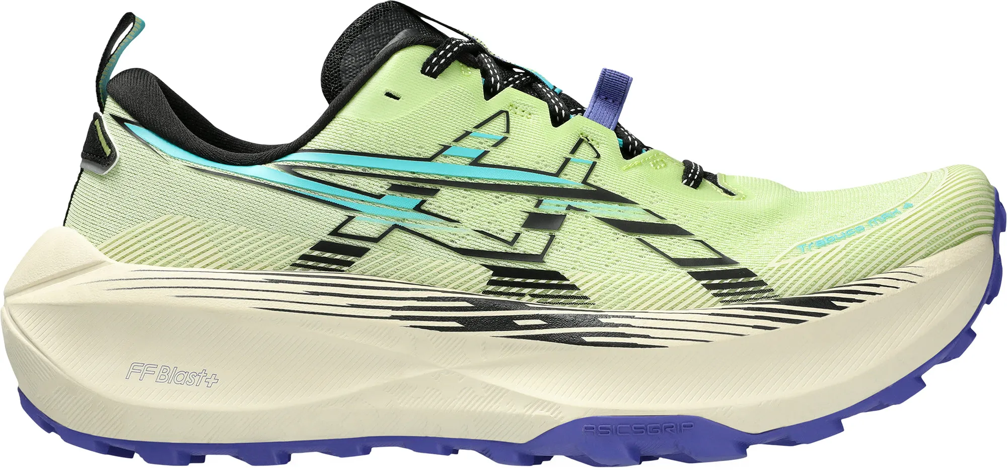 Asics Trabuco Max 4 Mens Trail Running Shoes - Green Comfort Flex City Walk