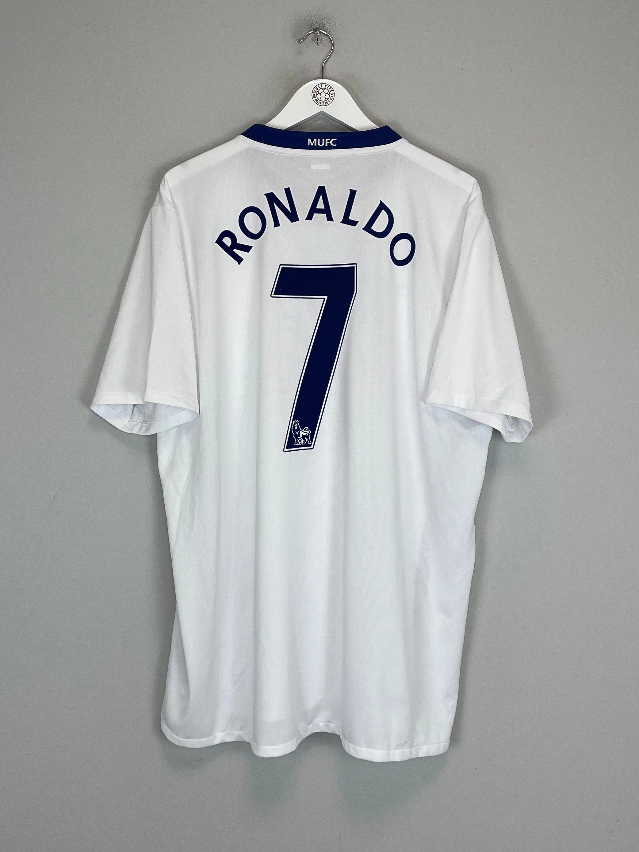 High Elasticity Cloth Ultra Soft Weave 2008/10 MANCHESTER UNITED RONALDO #7 AWAY SHIRT (XXL) NIKE