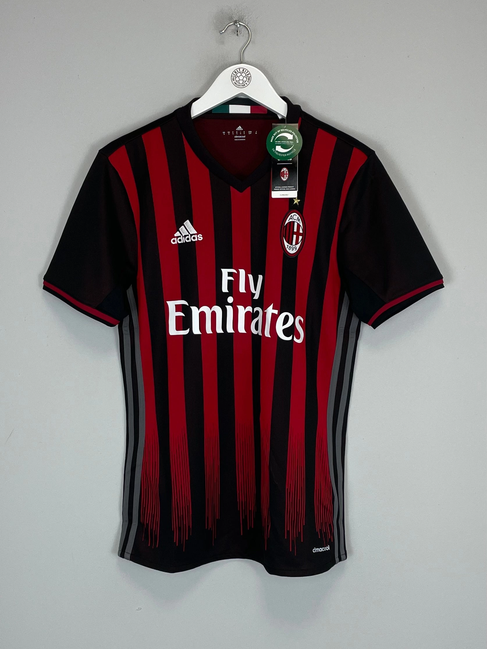 Wrinkle Resistant Material Weekend League 2016/17 AC MILAN *BNWT* HOME SHIRT (S) ADIDAS