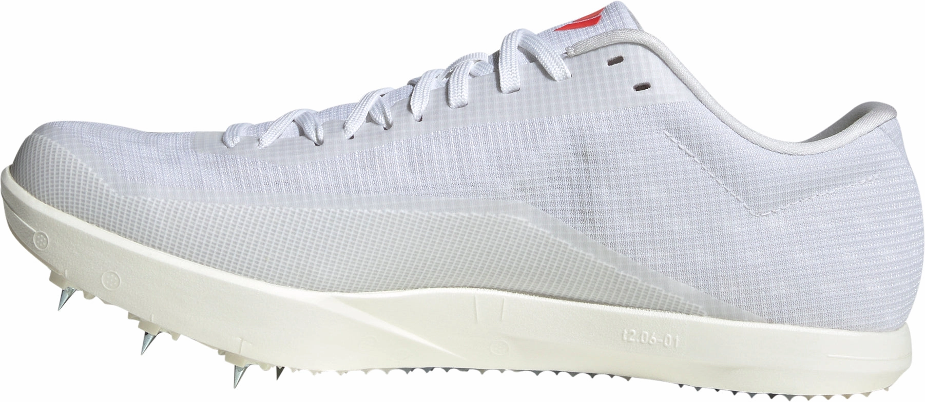 adidas Adizero Long Jump Field Event Spikes - White Speed Plate Field Performance