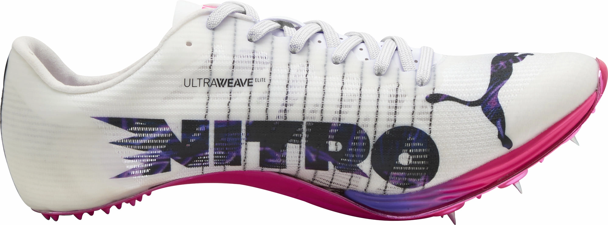 Dynamic Step Puma evoSpeed Sprint Nitro Elite 2 Running Spikes - White