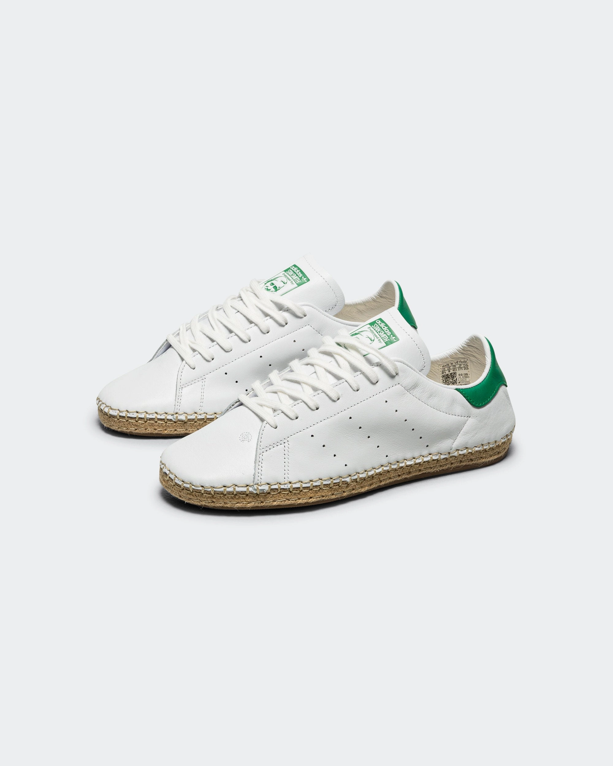 LowTop Stretchable Material Stan Smith by Edison Chen x CLOT - Footwear White/Green