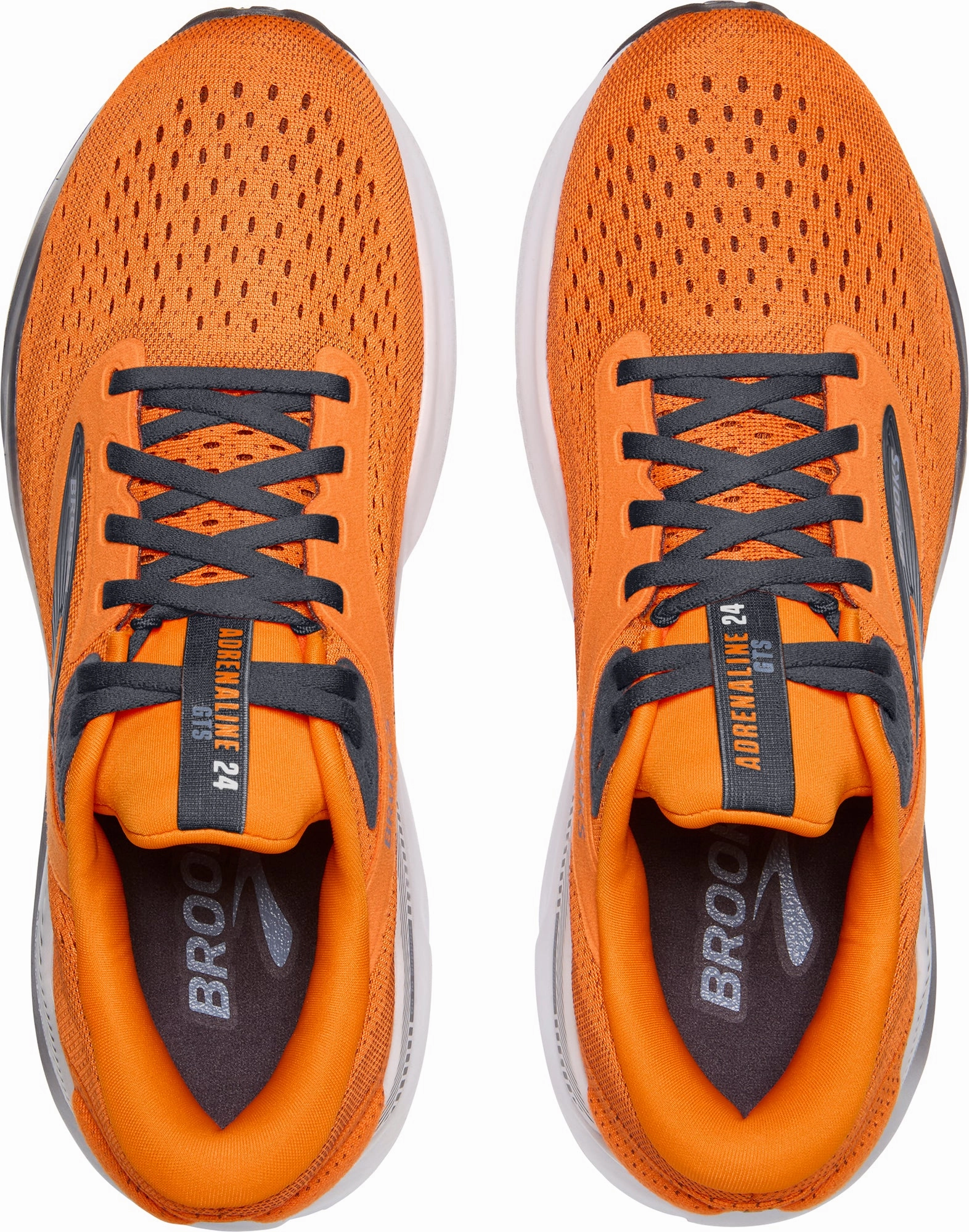 Brooks Adrenaline GTS 24 Mens Running Shoes - Orange Microfiber Insole