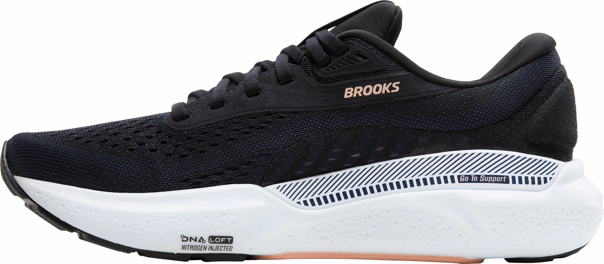 Impact Reduction Brooks Adrenaline GTS 24 Womens Running Shoes - Black