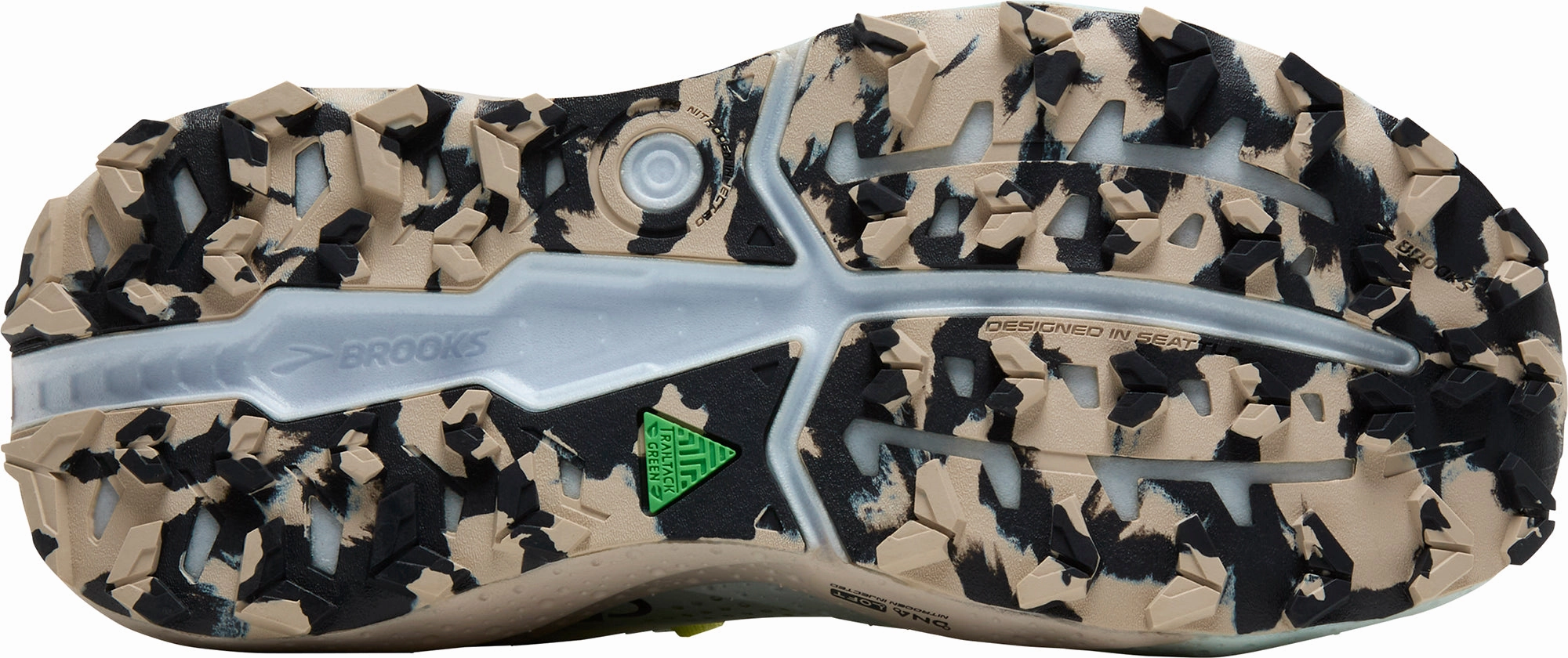 Soft Collar Lining Brooks Caldera 8 Womens Trail Running Shoes - Blue