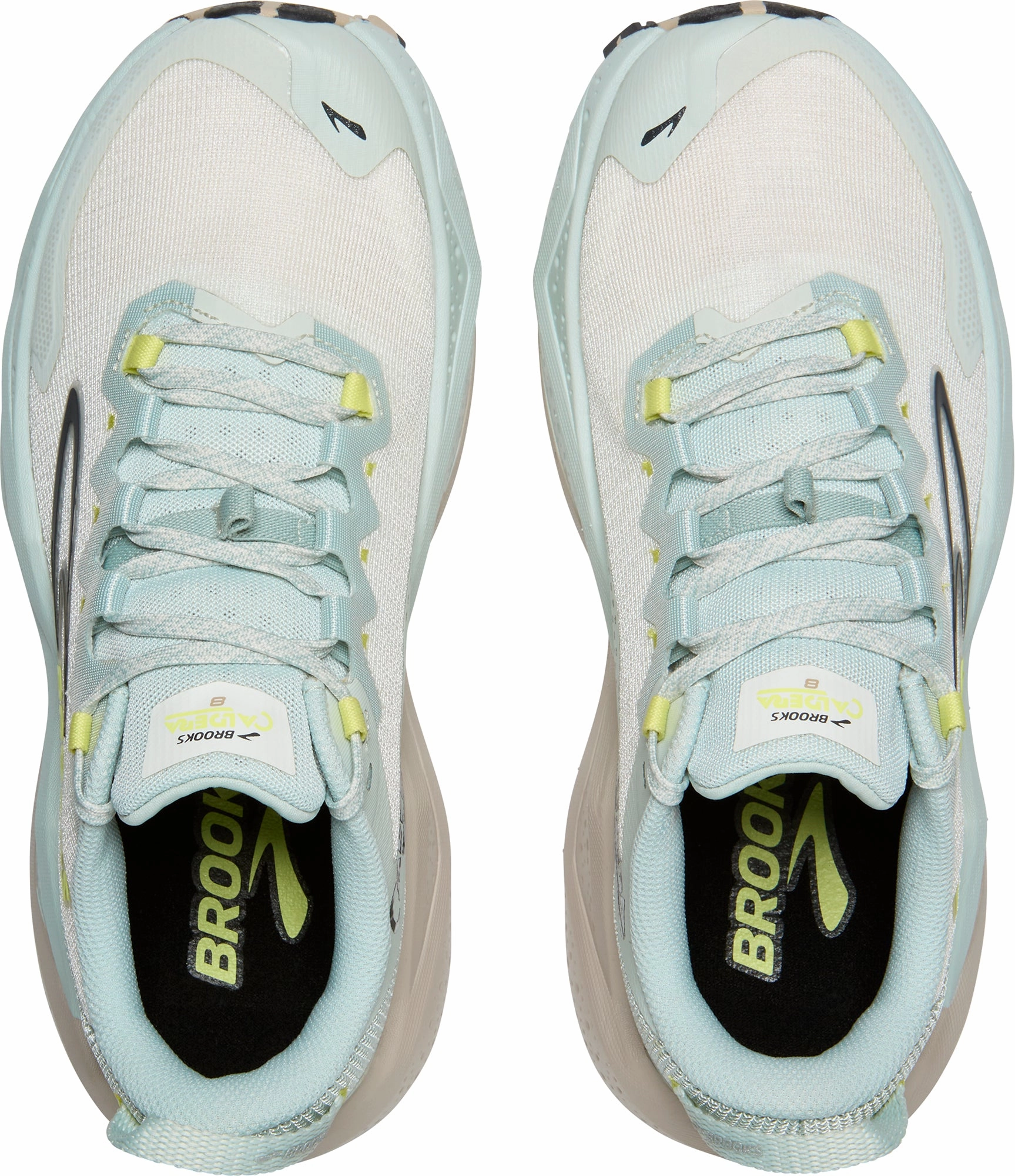 Brooks Caldera 8 Womens Trail Running Shoes - Blue Tailored ease Smooth Transition Heel