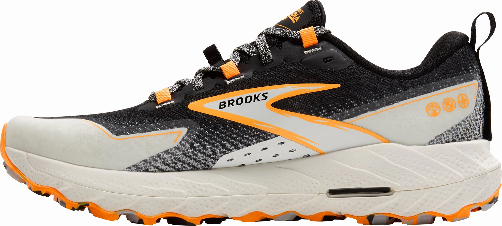 Brooks Cascadia 18 Mens Trail Running Shoes - Black Perforated Toe Box