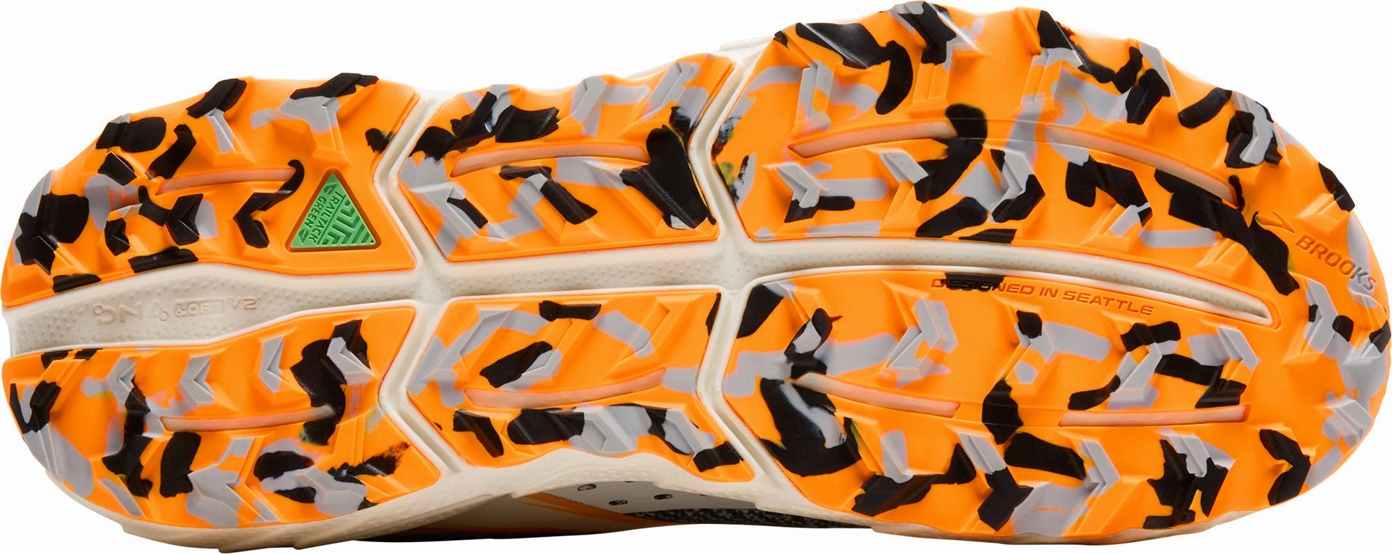 perforated upper Fit Light Brooks Cascadia 18 Mens Trail Running Shoes - Black