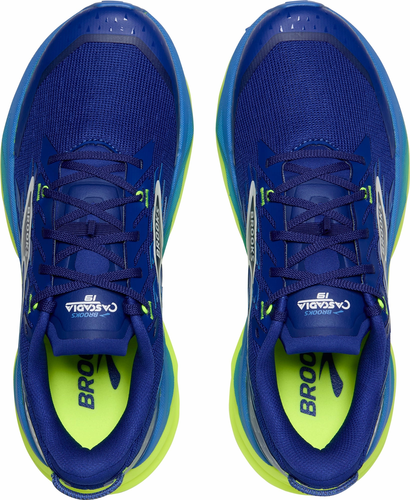 Daily Walking Brooks Cascadia 19 WIDE FIT Mens Trail Running Shoes - Blue
