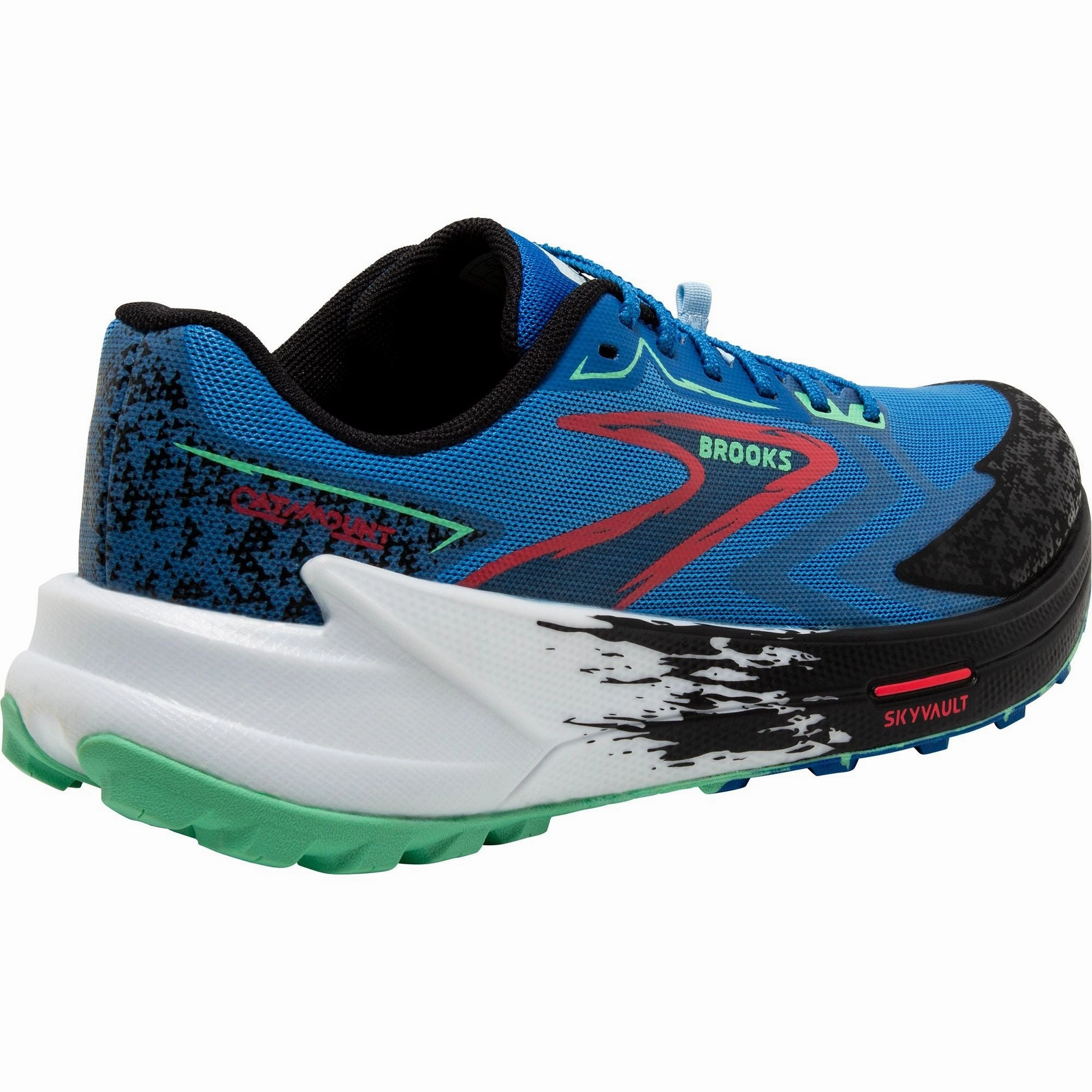 Cushion Frame Brooks Catamount 3 Mens Trail Running Shoes - Blue