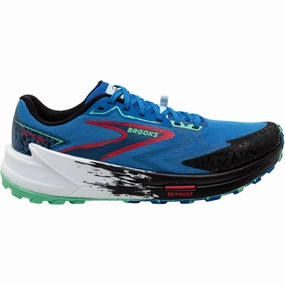 Brooks Catamount 3 Mens Trail Running Shoes - Blue Run Control Long Travel