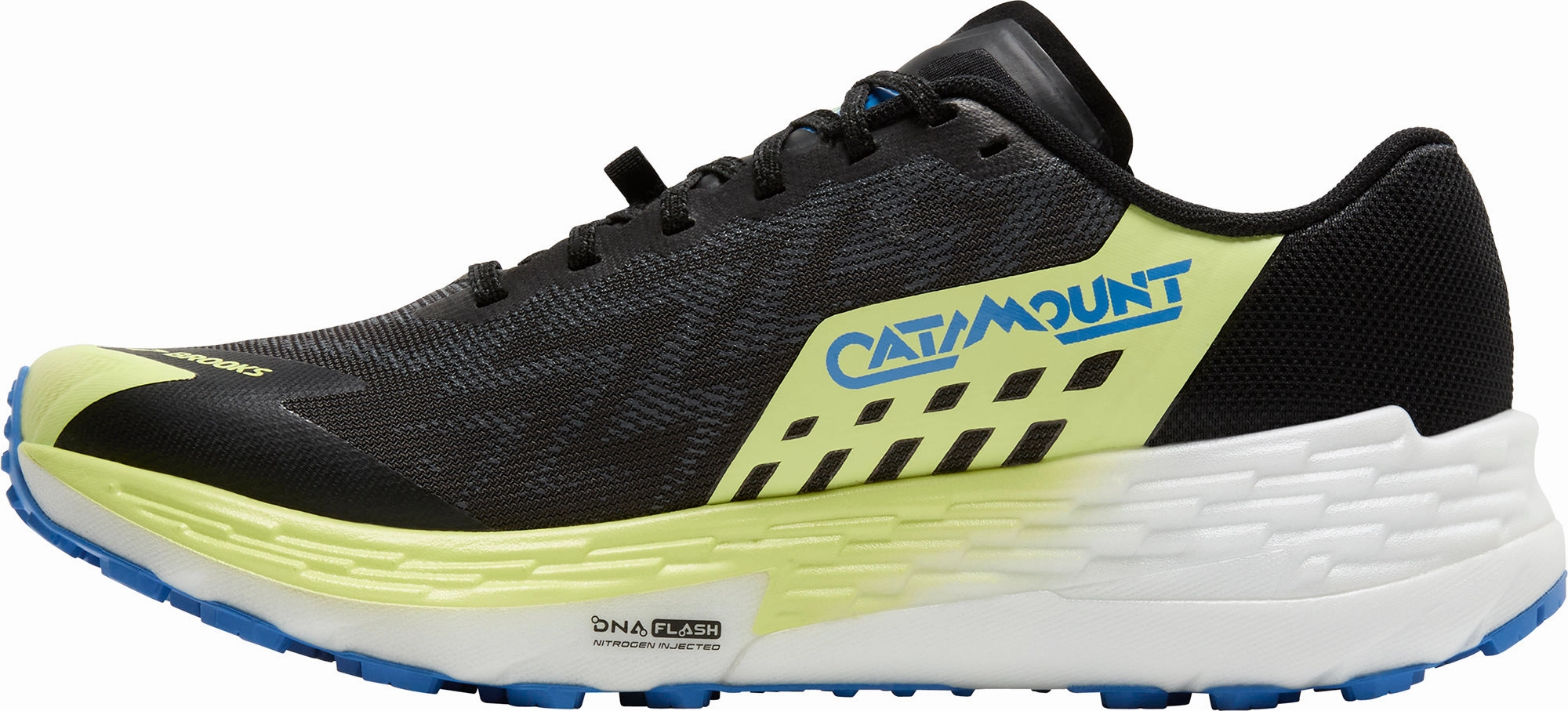 Brooks Catamount 4 Mens Trail Running Shoes - Black Smooth Transition Heel