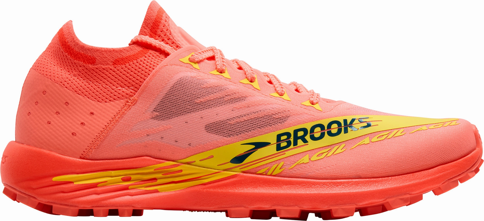 Brooks Catamount Agil Trail Running Shoes - Orange Air Movement Sustainable Stitching
