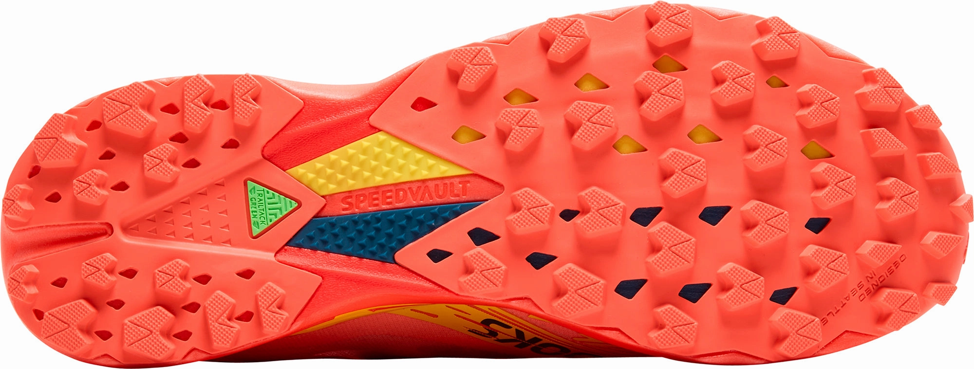 Brooks Catamount Agil Trail Running Shoes - Orange Breathable Knit Uppers Stacked Cushioning