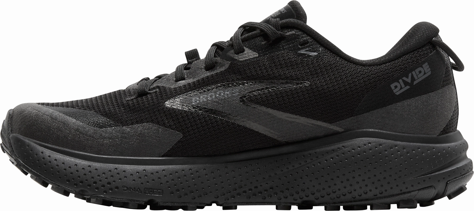 Thermo Regulating Lining Brooks Divide 6 GORE-TEX Womens Trail Running Shoes - Black