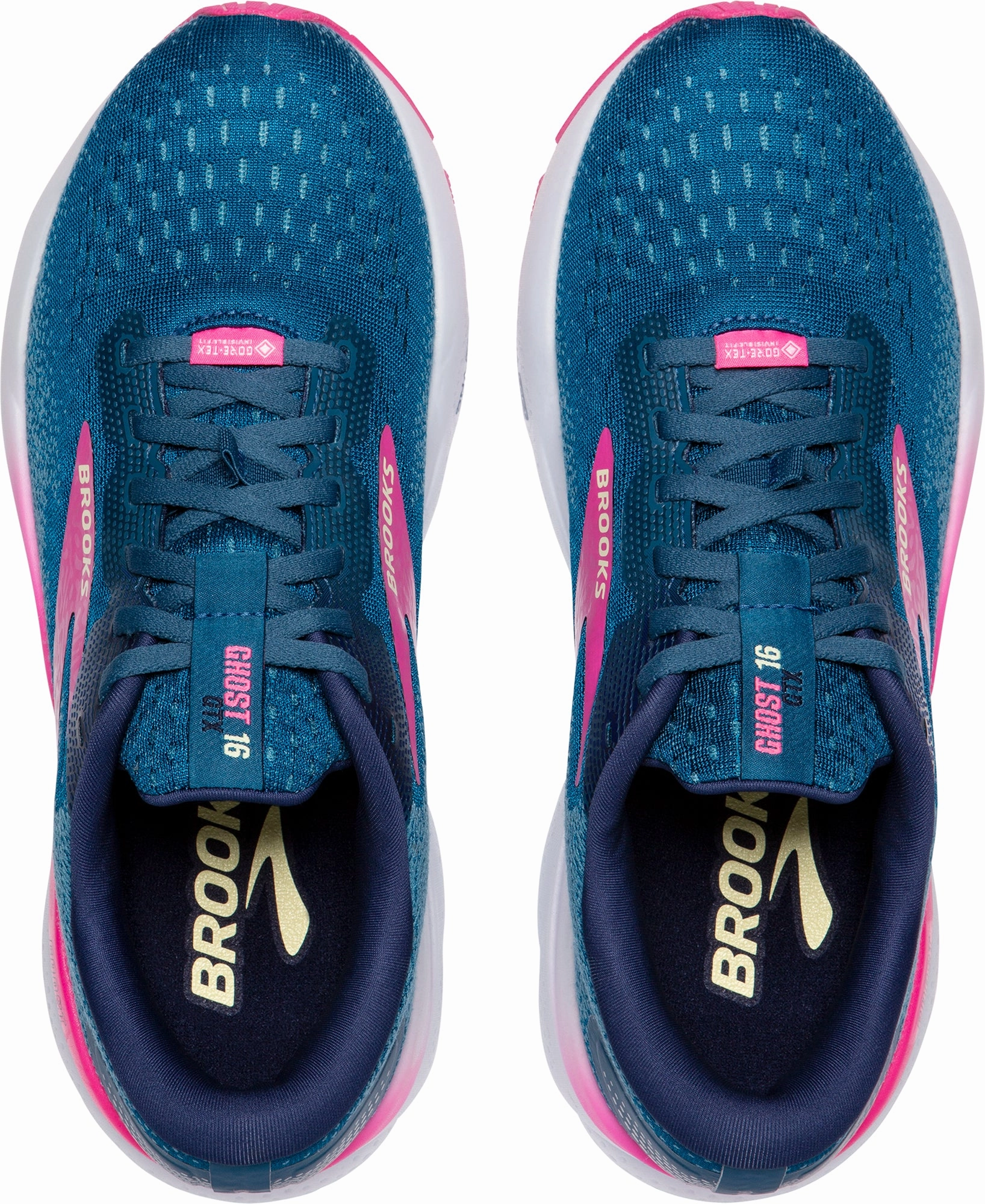 Brooks Ghost 16 GORE-TEX Womens Running Shoes - Blue Outdoor Activity High Performance Fit