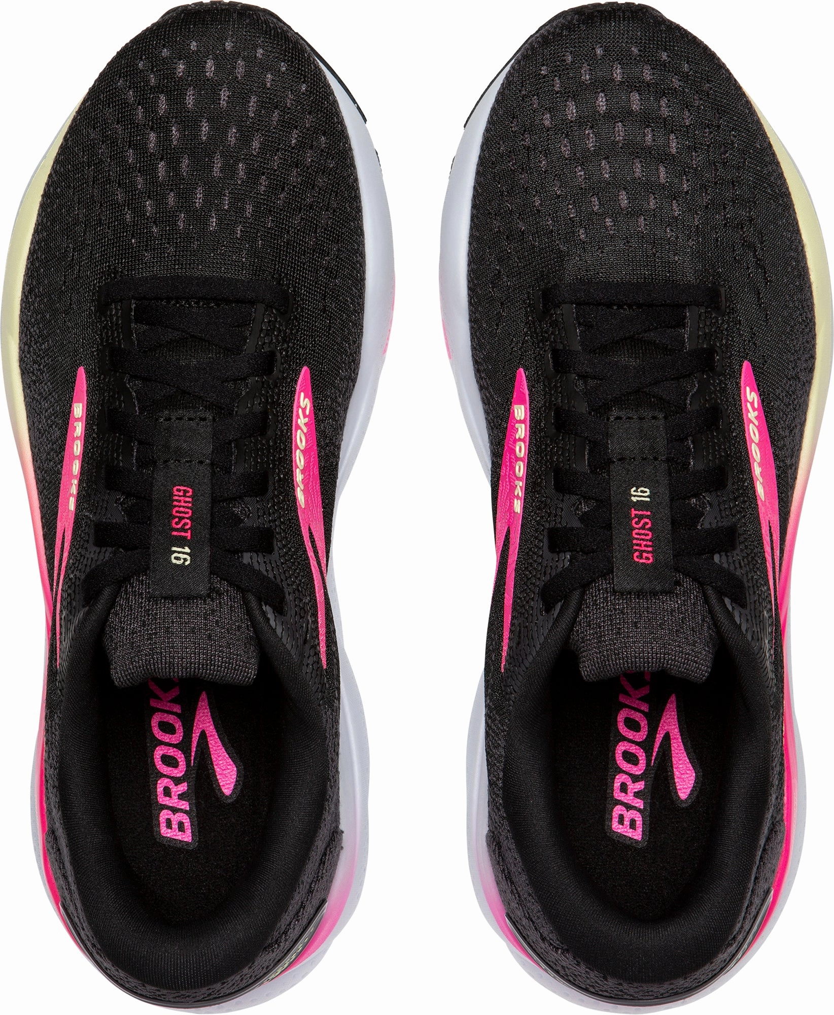 Vegan materials Adaptive Ease Brooks Ghost 16 NARROW FIT Womens Running Shoes - Black