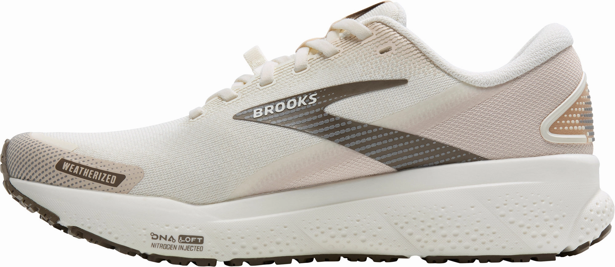 Brooks Ghost 16 Weatherized Womens Running Shoes - Cream Premium Sole