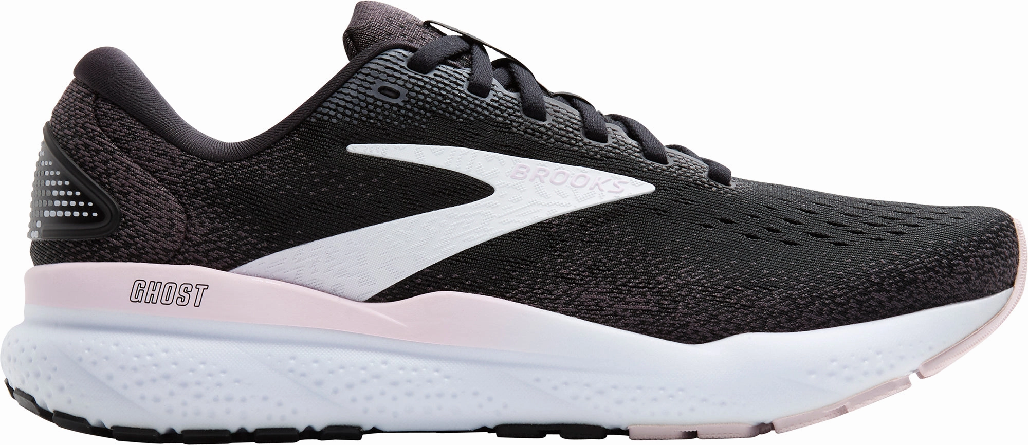 Advanced Foot Support Go Active Brooks Ghost 16 Womens Running Shoes - Black