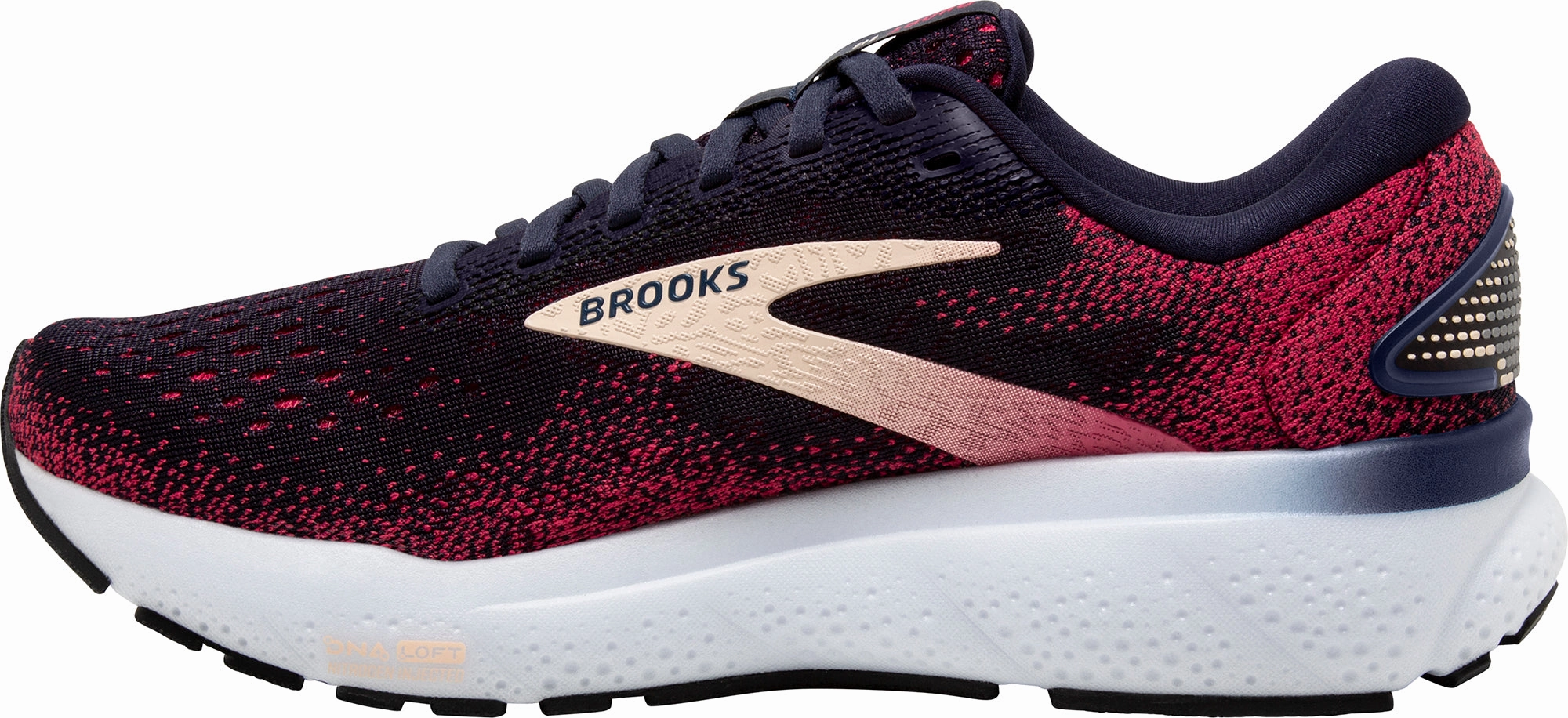 Brooks Ghost 16 Womens Running Shoes - Blue Rubberized Finish