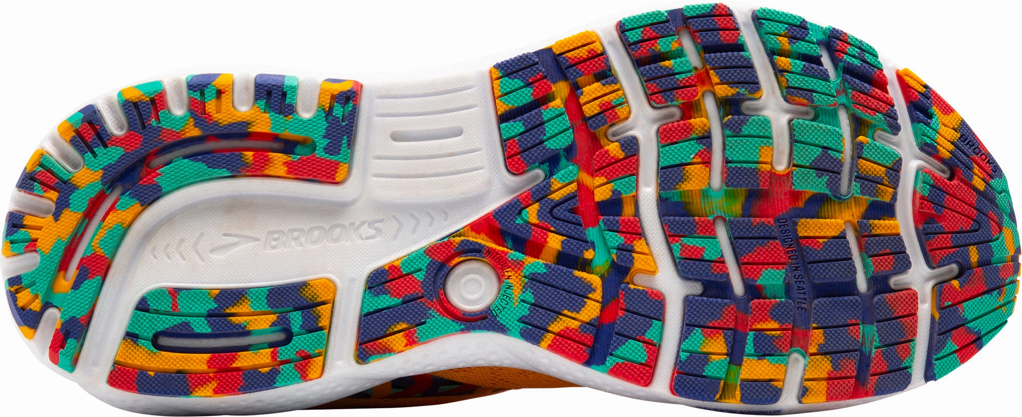 Brooks Ghost 16 Womens Running Shoes - Orange Heat Sealed Reinforcement