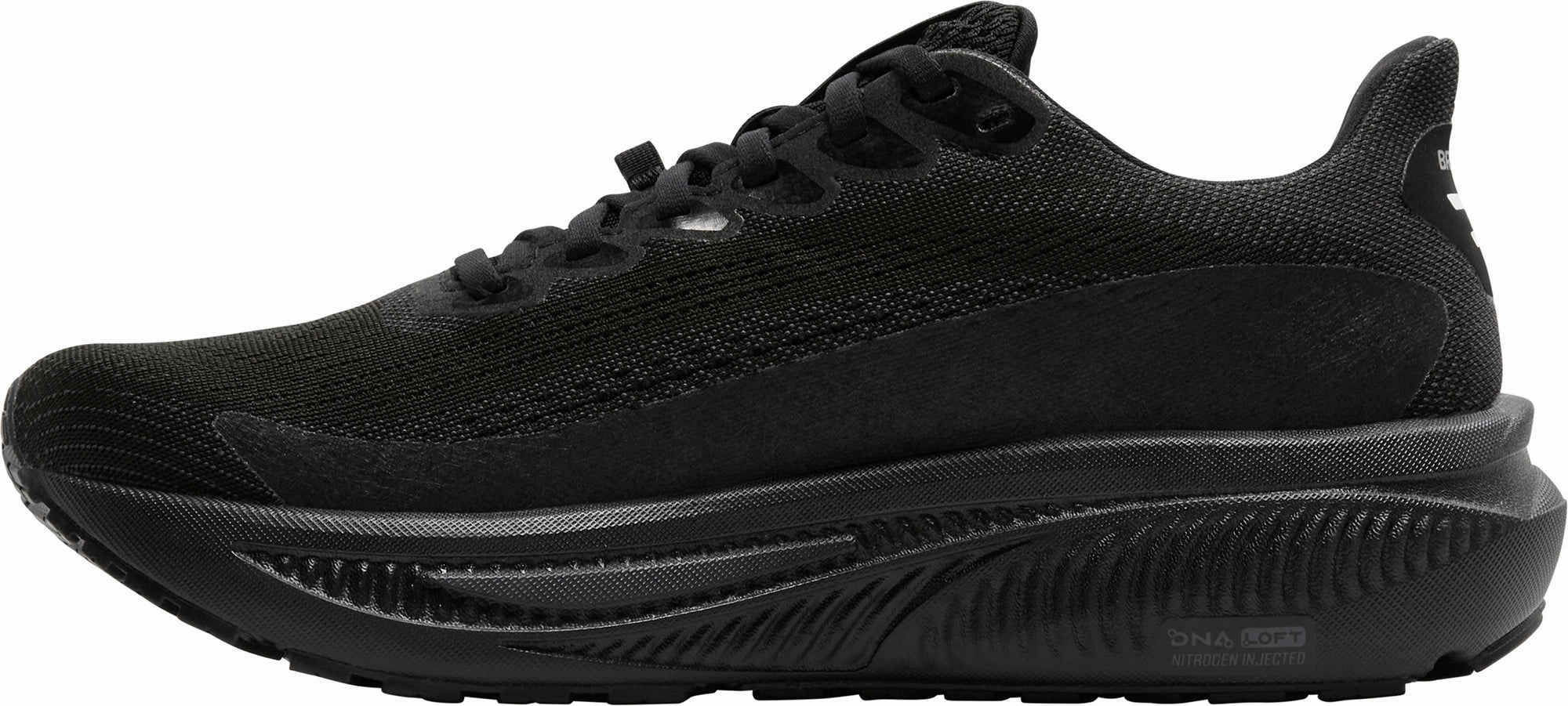Breathable Knit Fabric Brooks Ghost 17 GORE-TEX Mens Running Shoes - Black