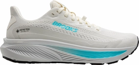 Brooks Ghost 17 GORE-TEX Womens Running Shoes - Cream Performance Fit Woven Textile