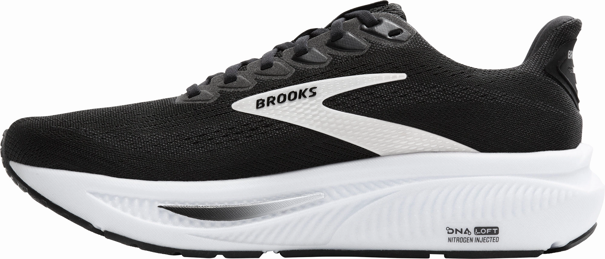 Regular Style Flex Fit Brooks Ghost 17 Mens Running Shoes - Black