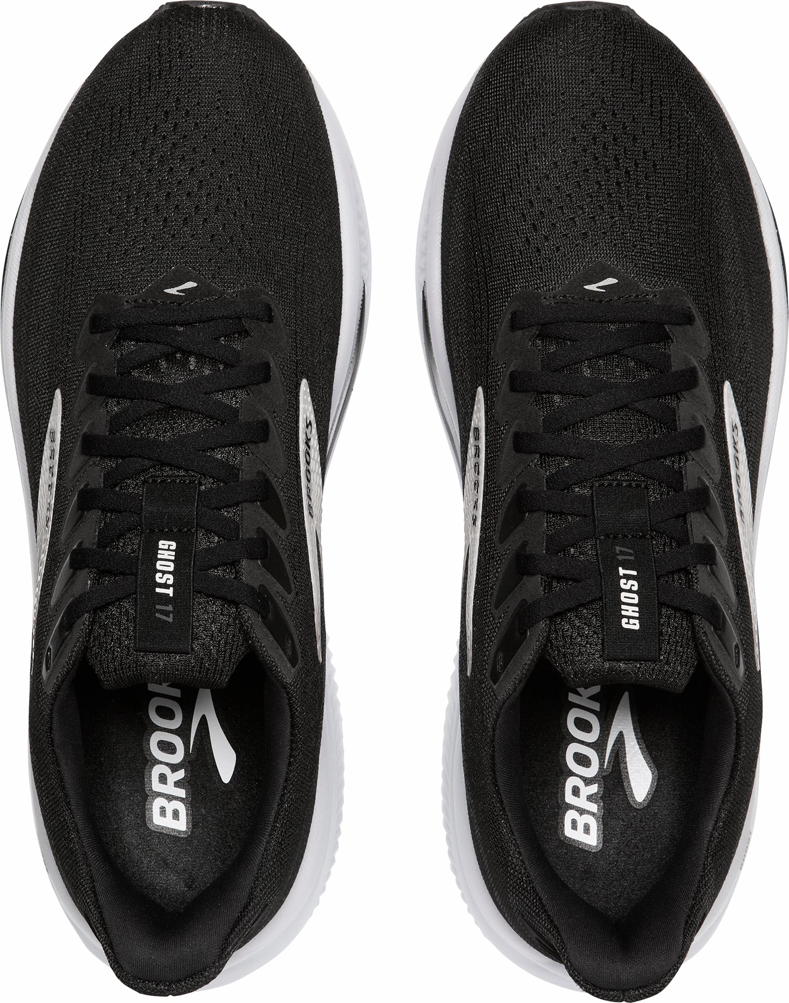 waterproof membrane Brooks Ghost 17 Mens Running Shoes - Black