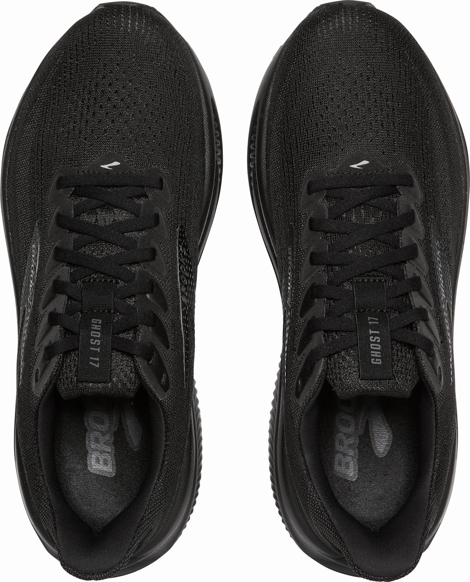 Tear Resistant Fabric Brooks Ghost 17 WIDE FIT (2E) Mens Running Shoes - Black