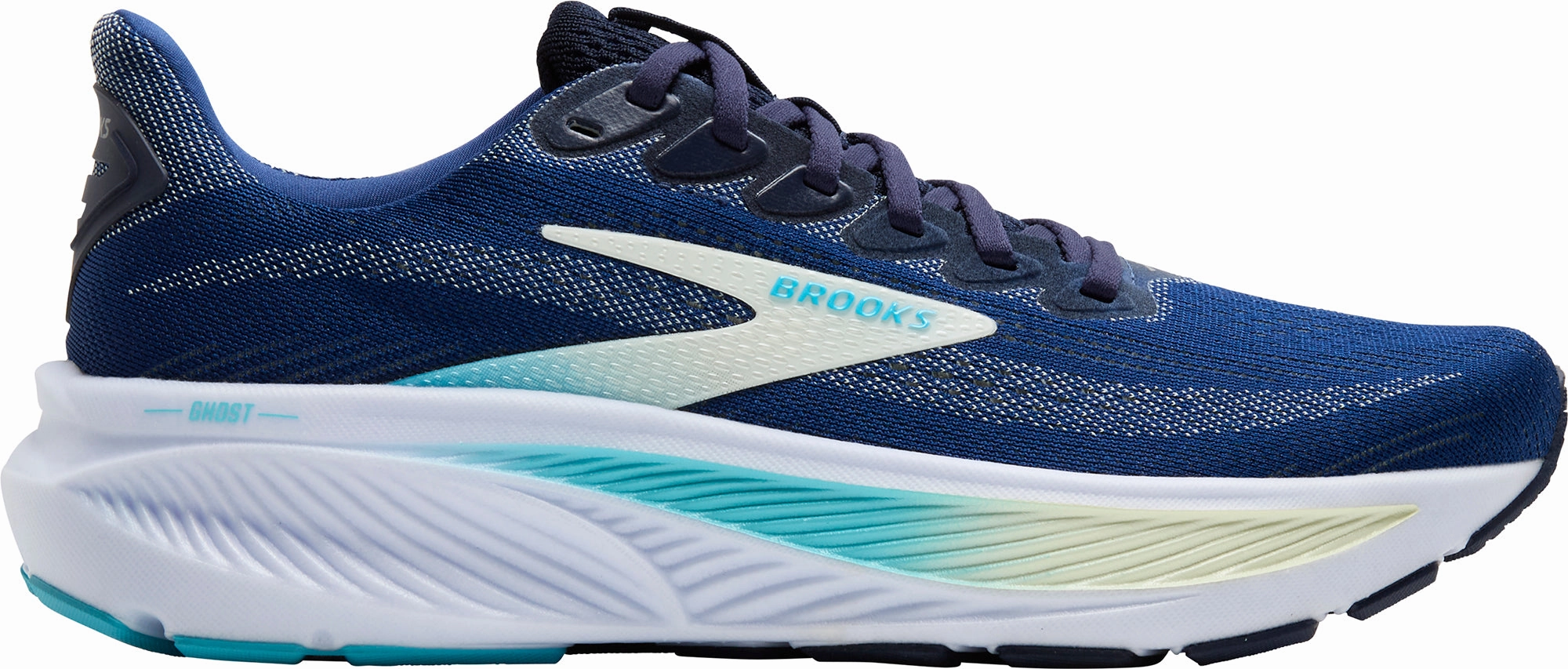 Fashion Rush Brooks Ghost 17 WIDE FIT Womens Running Shoes - Blue