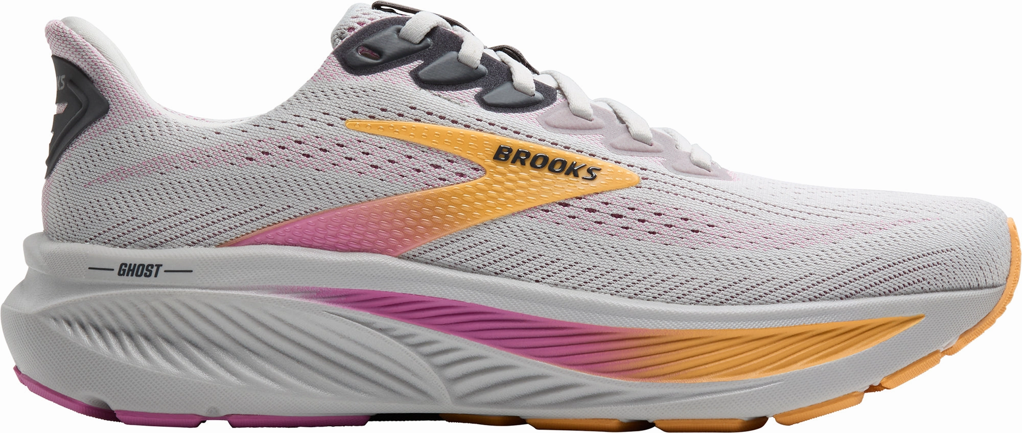 Brooks Ghost 17 Womens Running Shoes - Grey Adaptive stability