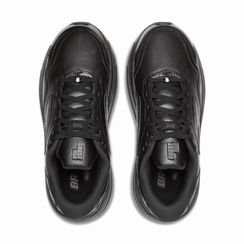 Brooks Ghost Max 2 LEATHER D WIDE Womens Walking Shoes Run Flow Stretch Training