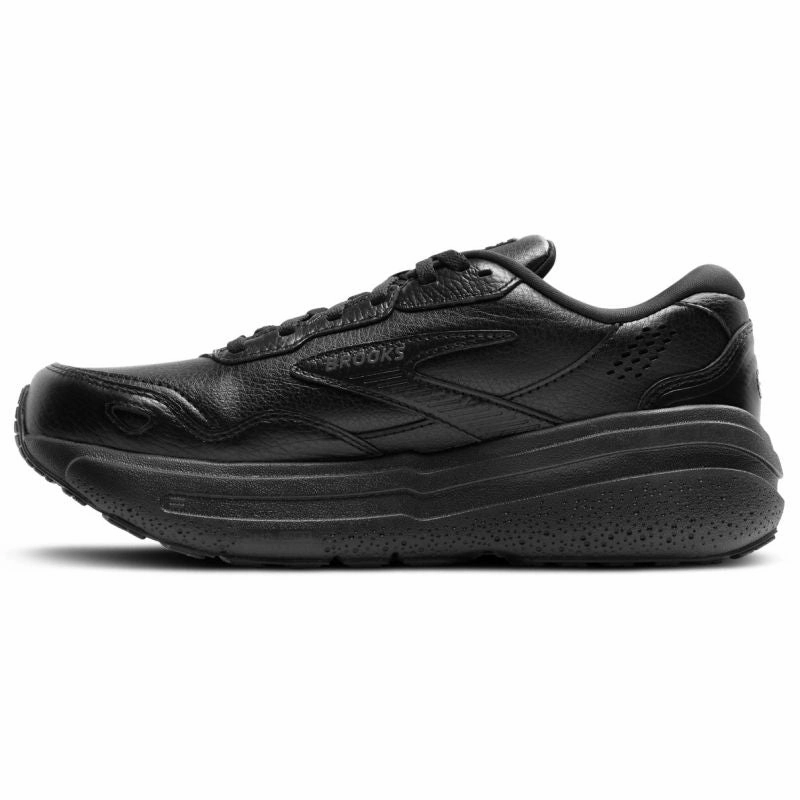 Brooks Ghost Max 2 LEATHER D WIDE Womens Walking Shoes Inner Foam Heel cushioning promotes balance during step-backs