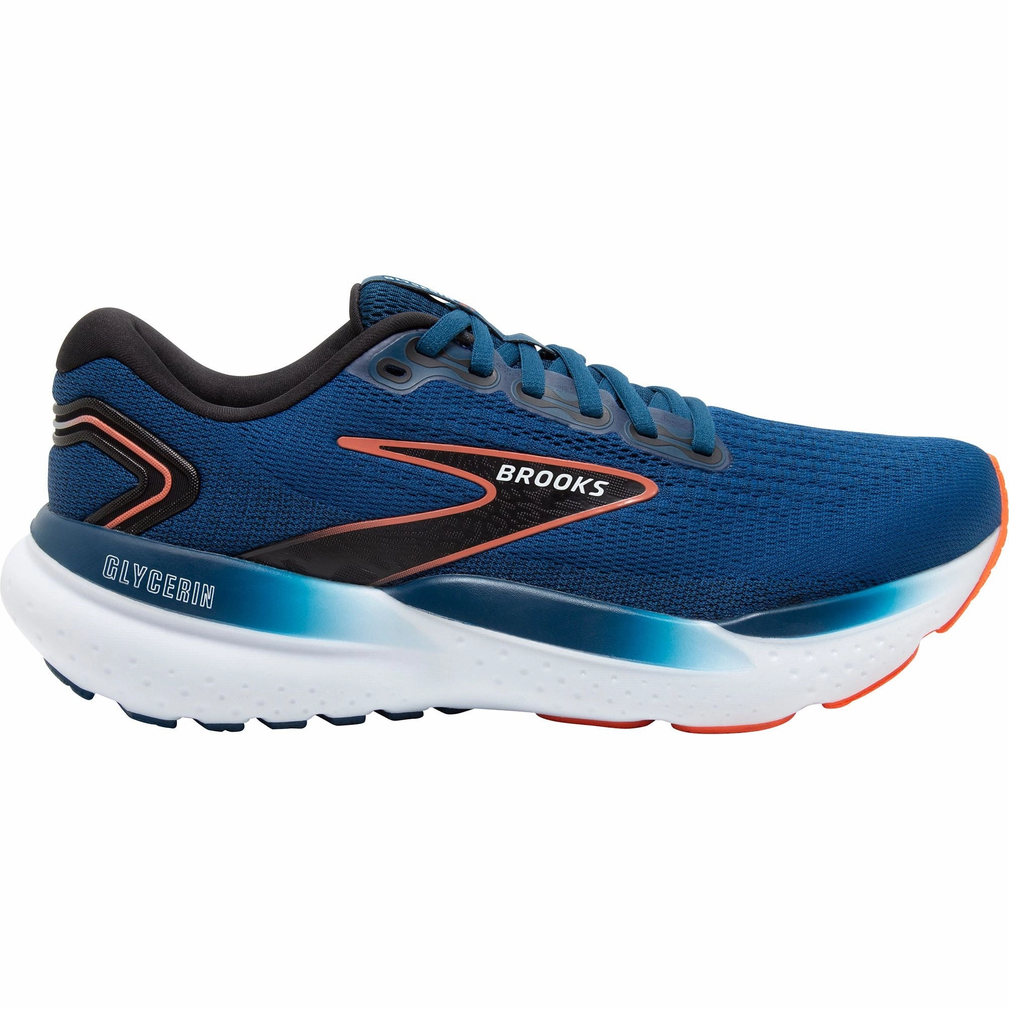 Brooks Glycerin 21 WIDE FIT Mens Running Shoes - Blue Adaptive Response Platform