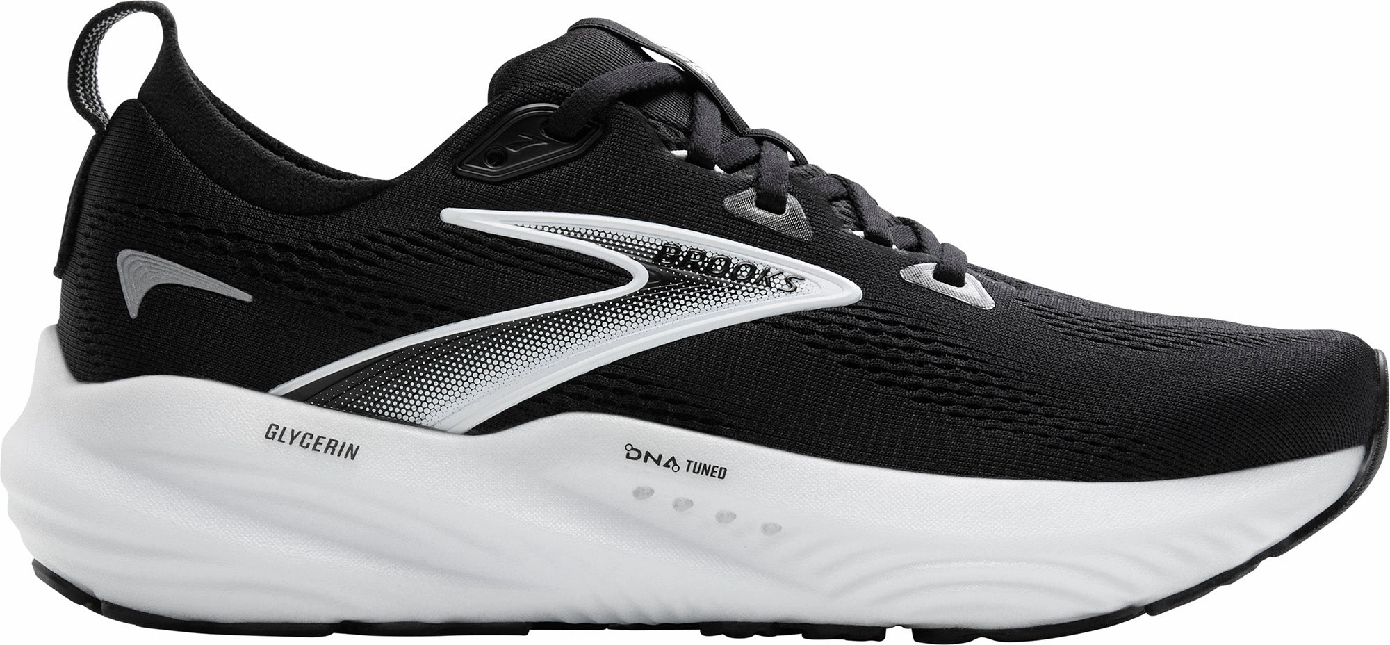 LaceUpDesign Brooks Glycerin 22 WIDE FIT Womens Running Shoes - Black